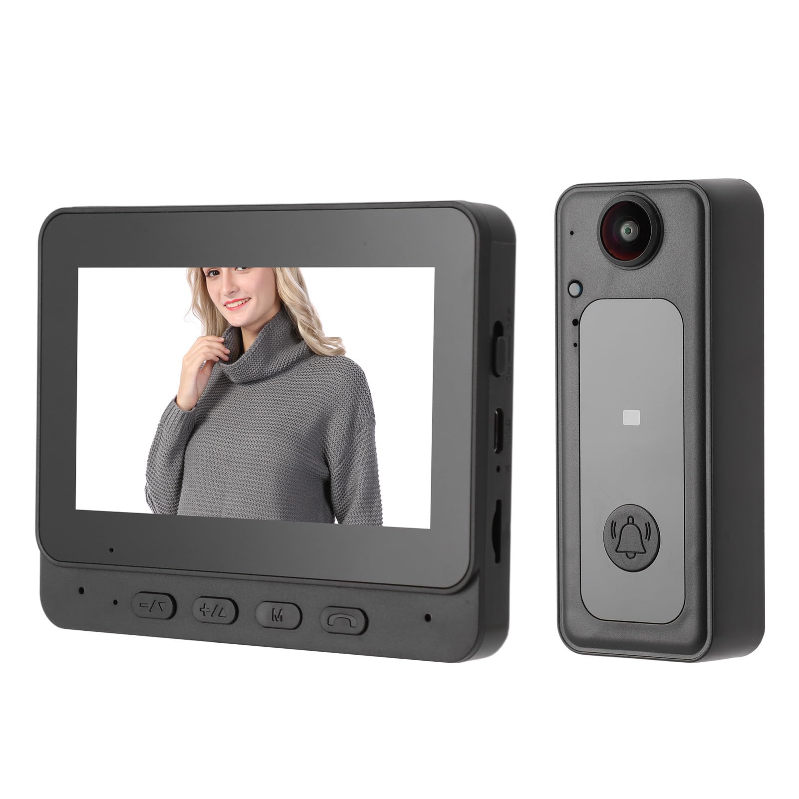 8MP Video Doorbell Intercom System with Auto Recording, 4.3