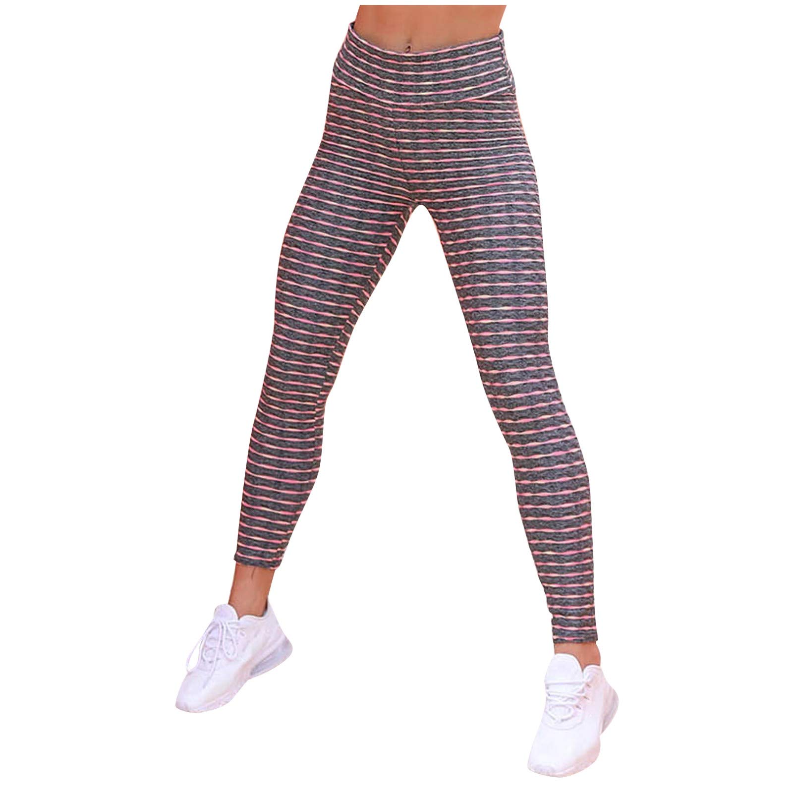Women's High Waist Tummy Control Yoga Pants - Butt Lifting Capri Leggings for Workout, Running & Lounge - Soft Stretchy Workout Leggings for Women