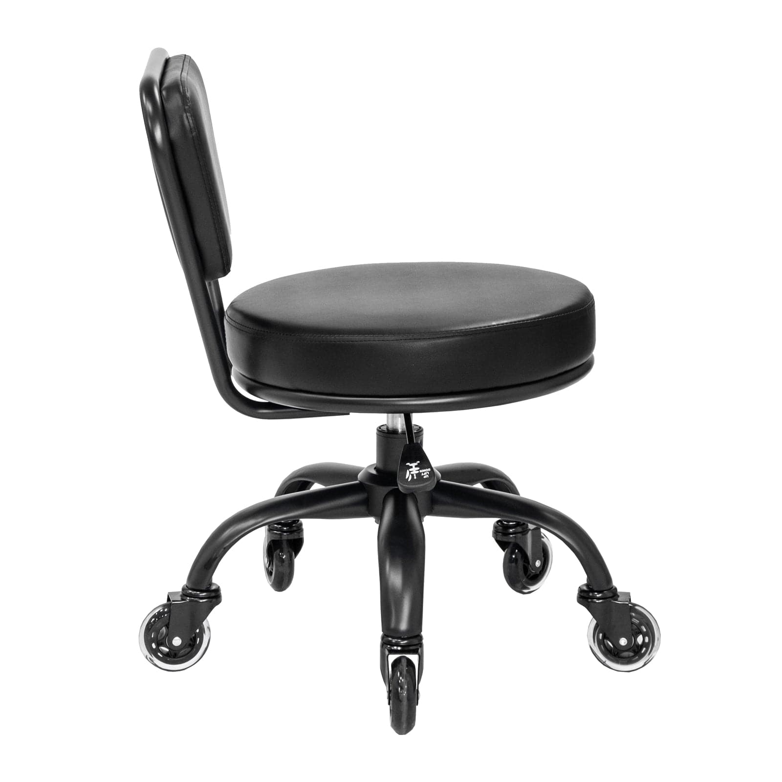 Premium Dayton Salon Pedicure Technician Stool - Adjustable Hydraulic Swivel Stool for Spa & Nail Technicians - Ergonomic Beauty Salon Chair for Manicures, Pedicures & Massage Therapy