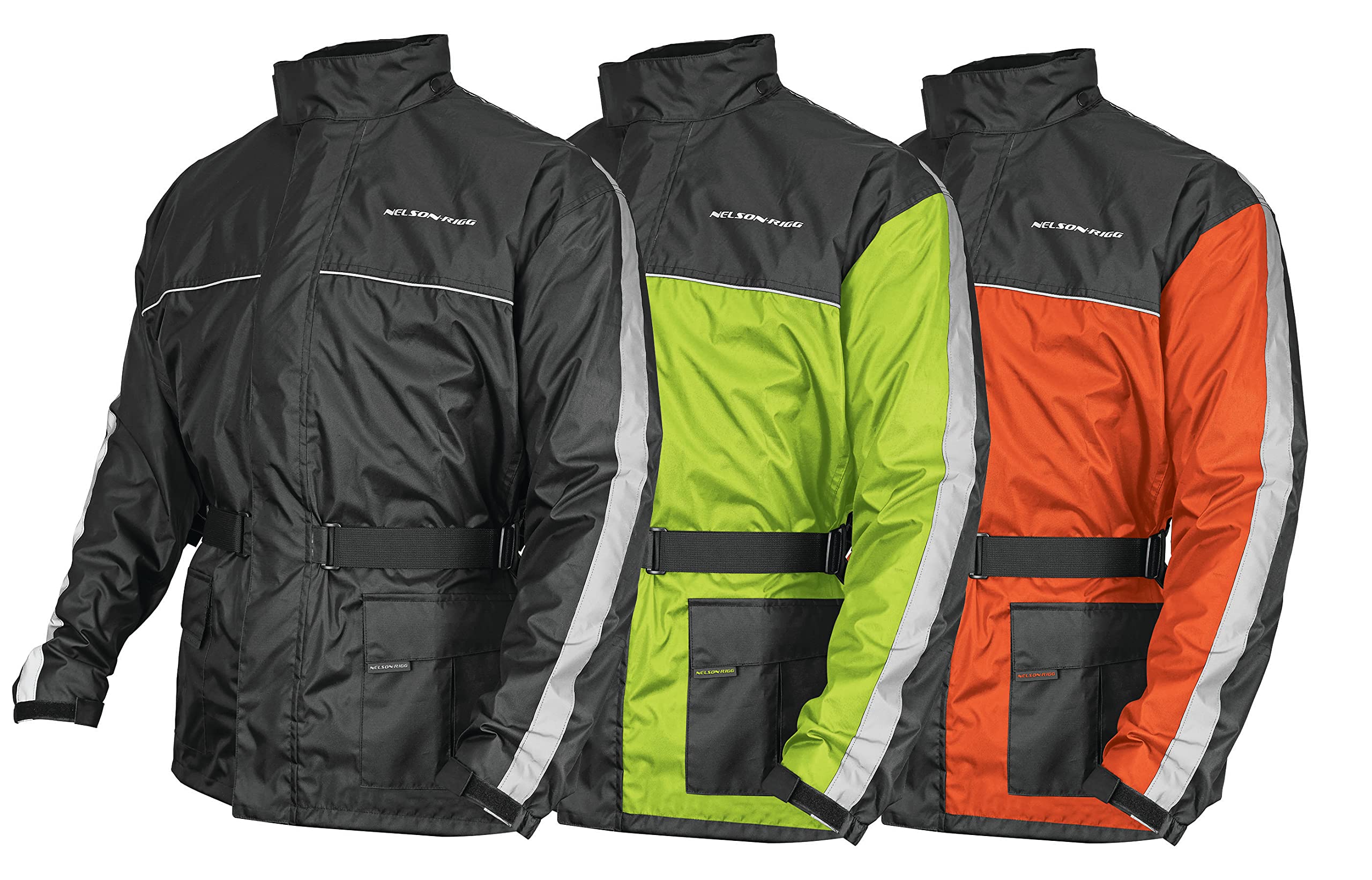 Nelson Rigg Solo Storm Waterproof Breathable Packable Motorcycle Rain Jacket - XX-Large Black - Ideal for Motorcycle Riders, Commuters & Outdoor Enthusiasts