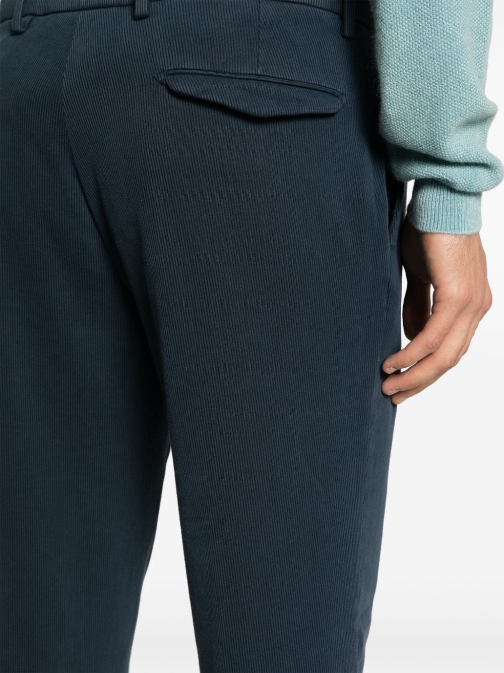 Premium Blue Briglia Trousers for Men - Comfortable Stretch Fit Casual Pants for Work, Travel & Outdoor Activities