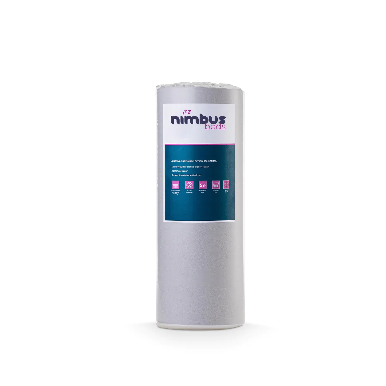 Nimbus Comfort Sleep Mattress - Premium Memory Foam Bed for Back Pain Relief & Pressure Relief - Perfect for Side Sleepers, Couples & Guest Rooms