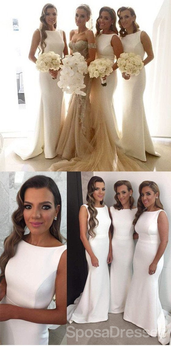 Elegant White Mermaid Bridesmaid Dresses for Wedding & Party - WG79 | Perfect for Beach Weddings, Formal Events & Special Occasions
