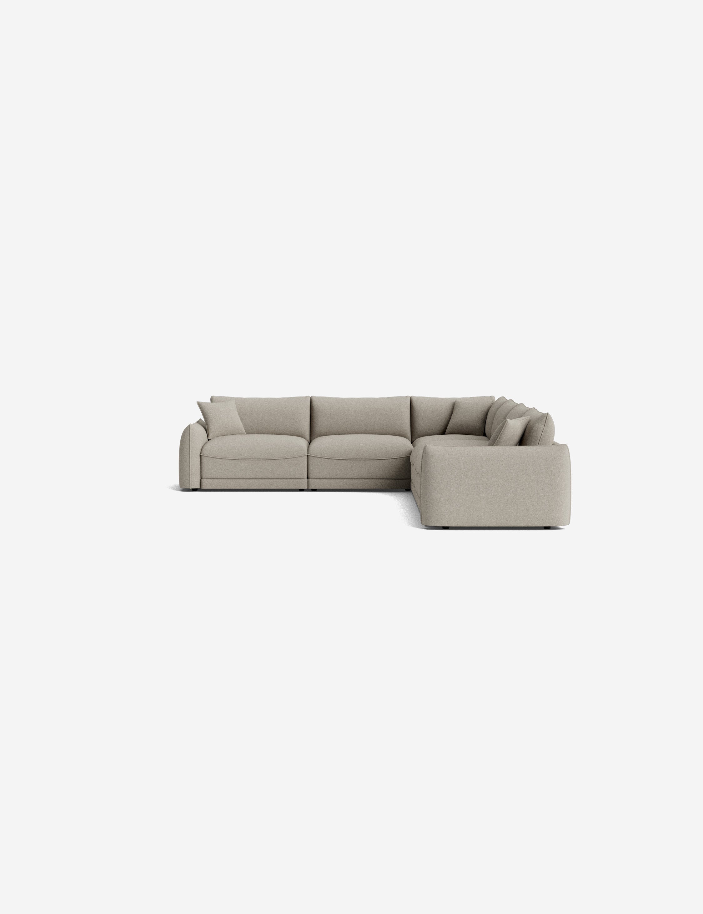 Balmer Modular Corner Sectional Sofa - Modern L-Shaped Couch with Reversible Chaise, Soft Fabric Upholstery for Living Room, Family Room & Home Theater Comfortable Seating