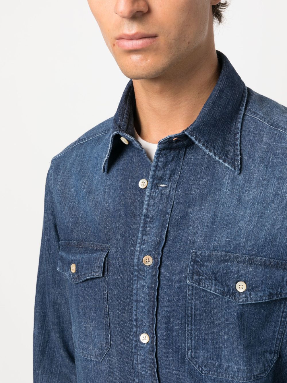 Boglioli Men's Premium Denim Shirts - Stylish & Comfortable Casual Wear for Everyday Outfits & Office Looks