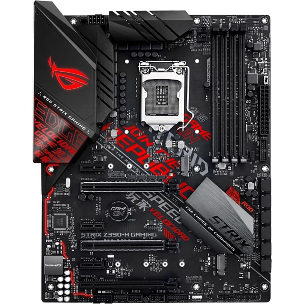 ASUS ROG STRIX Z390-H Gaming Motherboard - Intel LGA 1151, ATX Form Factor, DDR4, Dual M.2, USB 3.1 Gen2 - Perfect for PC Gaming & High Performance Computing