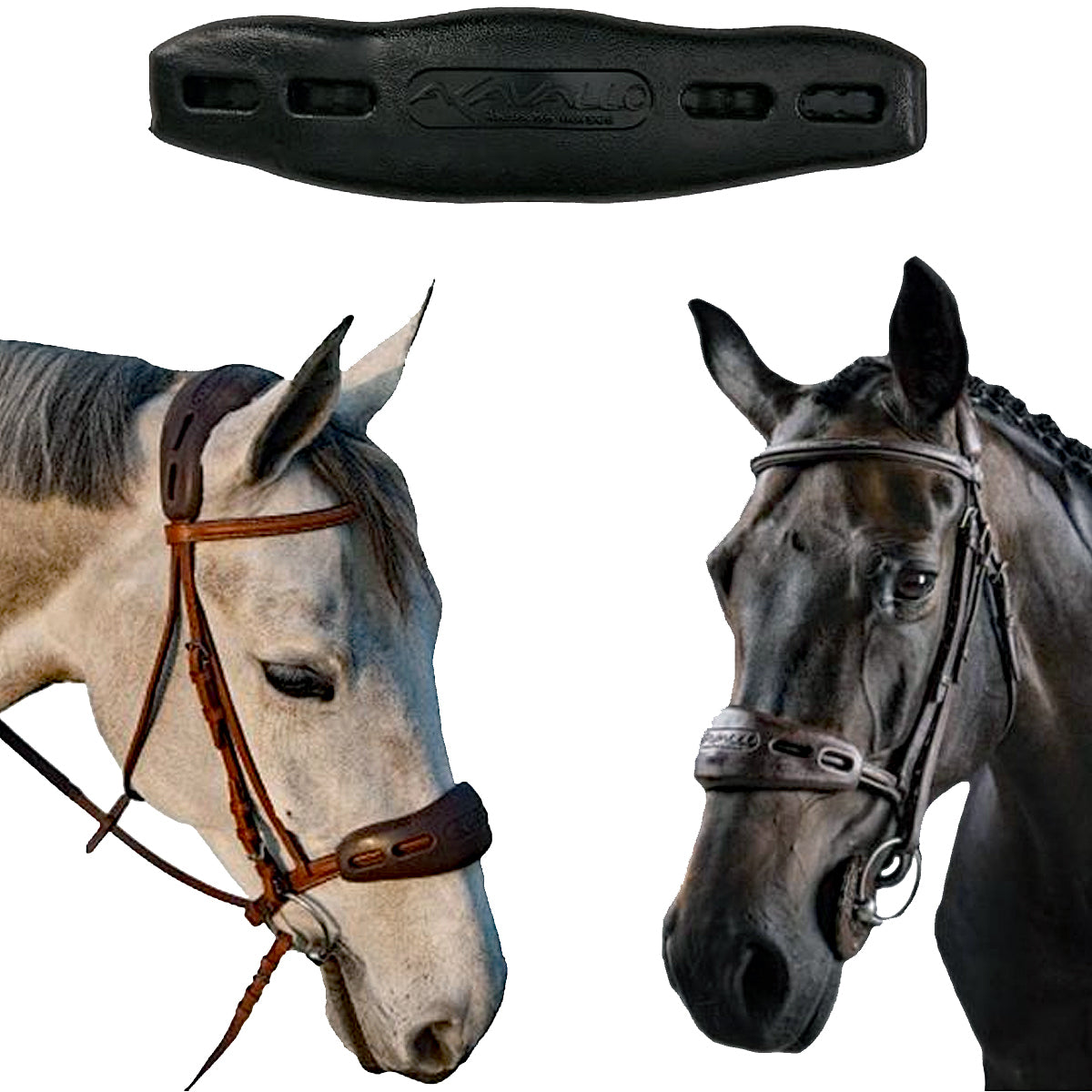 Acavallo Gel Nose & Poll Guard for Horses - Soft Protective Gear for Riding & Training - Perfect for Show Jumping, Dressage & Trail Riding