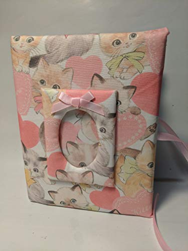 Custom Kitten Photo Album - Handmade Cat Memory Book Holds 100 4x6 Pictures - Perfect for Pet Lovers, Baby Showers & Gift Giving