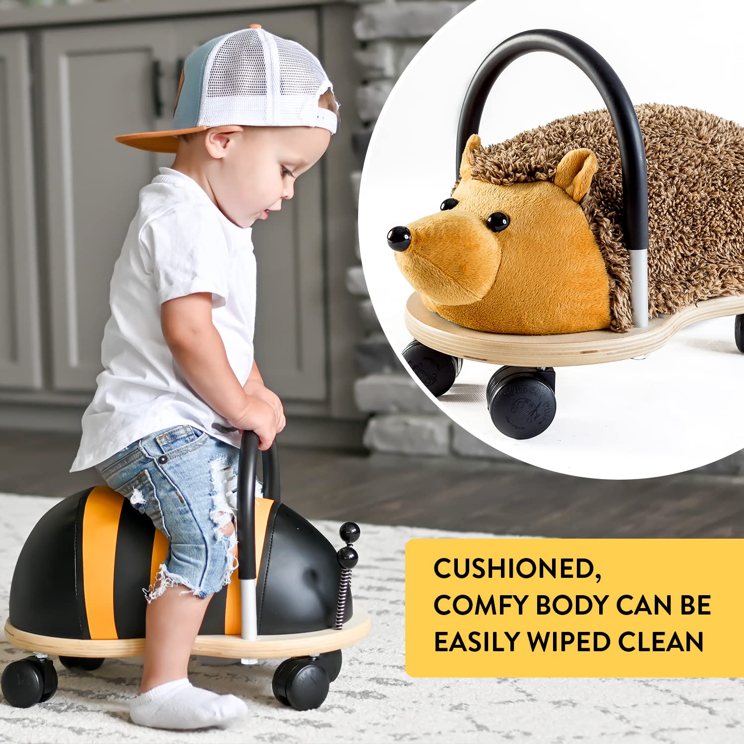 Prince Lionheart Wheely Ride-On Toy for Kids - Multi-Directional Casters, Balance Training & Motor Skills Development - Mouse Design for Toddlers 1-3 Years | Perfect for Indoor Playrooms & Outdoor Backyard Fun