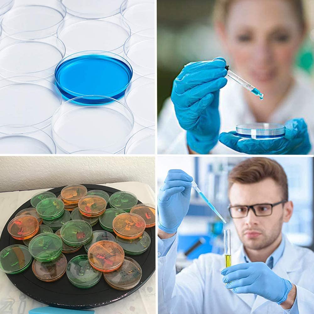 ECNEICS 75mm Borosilicate Glass Petri Dish - Pack of 1 | Lab-Grade for Scientific Experiments, Microbiology, Cell Culture & Classroom Use