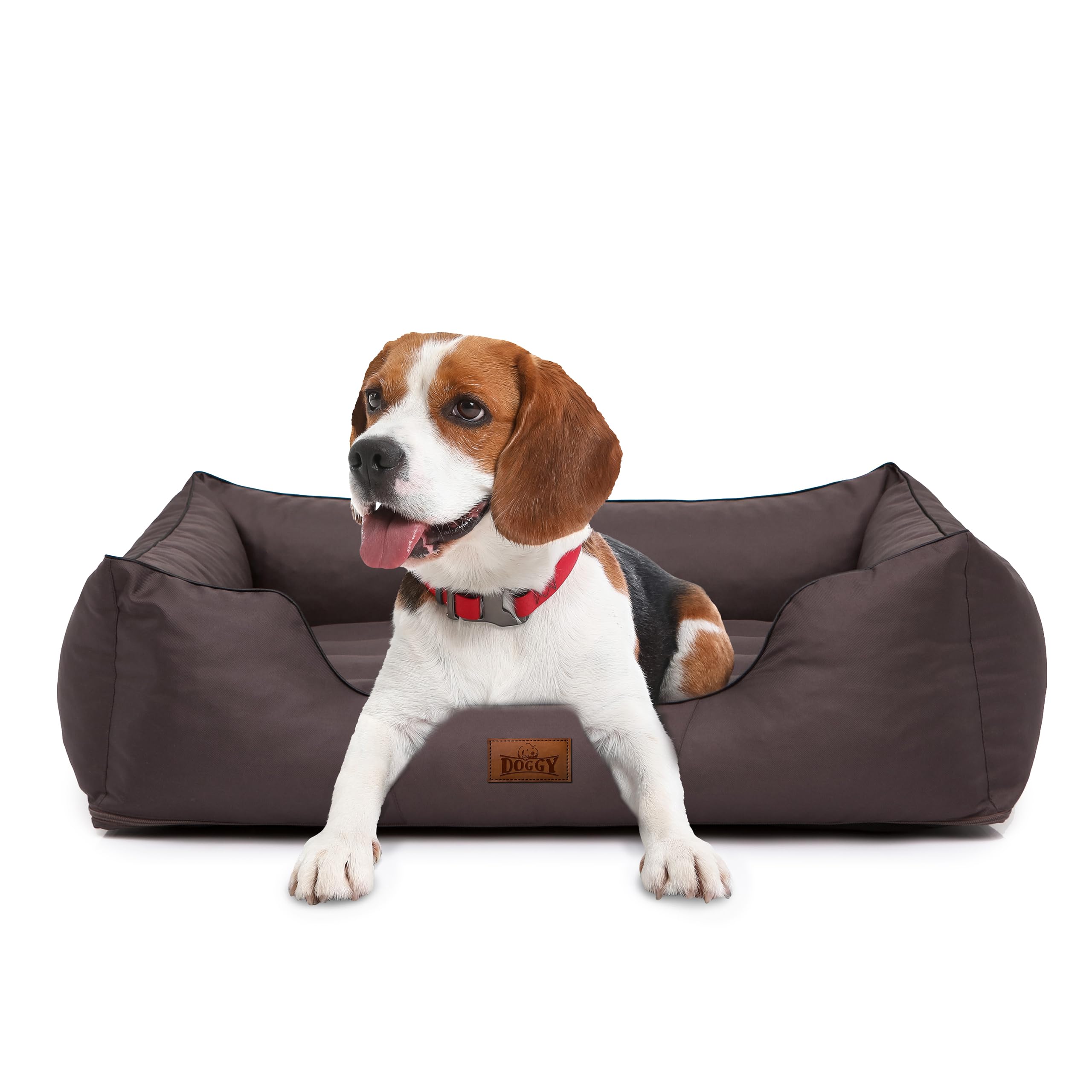 Hobbydog Cordura Comfort Dog Bed - Large Size, Durable & Waterproof Dark Brown Pet Bed for Dogs - Perfect for Home, Crate & Travel Use