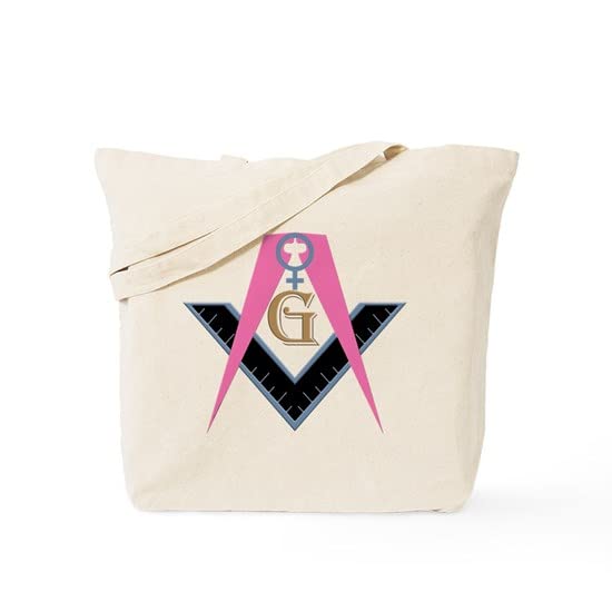 Freemasons Tote Bag for Women - Natural Canvas Reusable Grocery Shopping Bag - Perfect for Grocery Runs, Beach Trips & Daily Errands