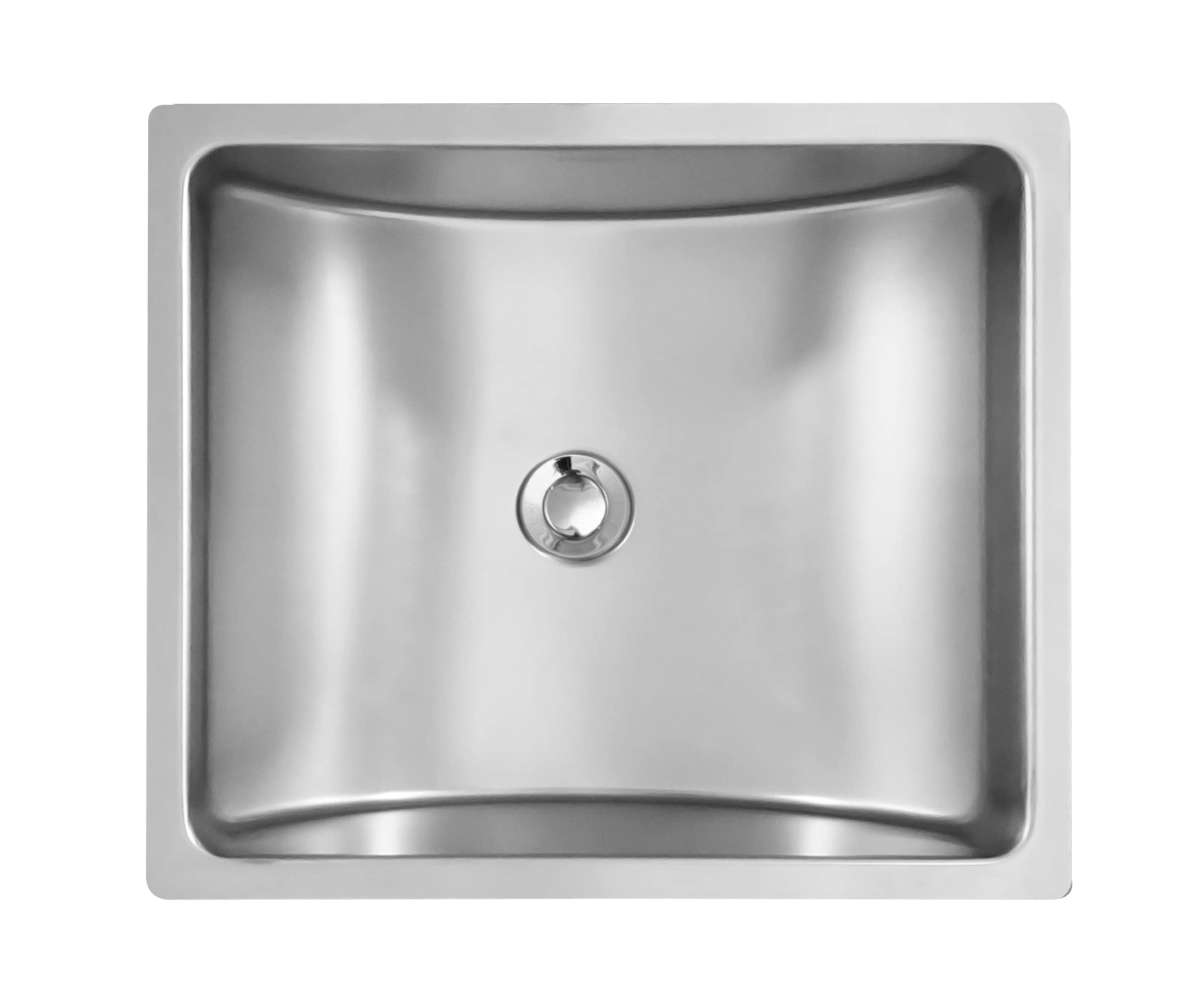 Karran UV-1715 Undermount Bathroom Sink 17.25 x 15 Inches - Premium Stainless Steel Vanity Sink for Modern Bathrooms & Powder Rooms