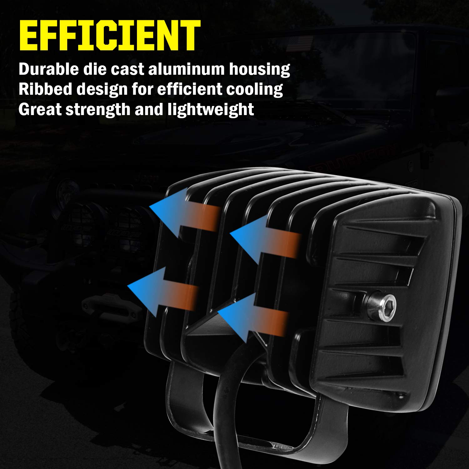 8PCS LED Light Pods - AAIWA 3 Inch 36W LED Cube Light Bar, Spot Flood Combo Off-Road Lights for Trucks, Pickups, RZR, ATV, UTE, UTV - Perfect for Night Driving, Camping & Outdoor Adventures