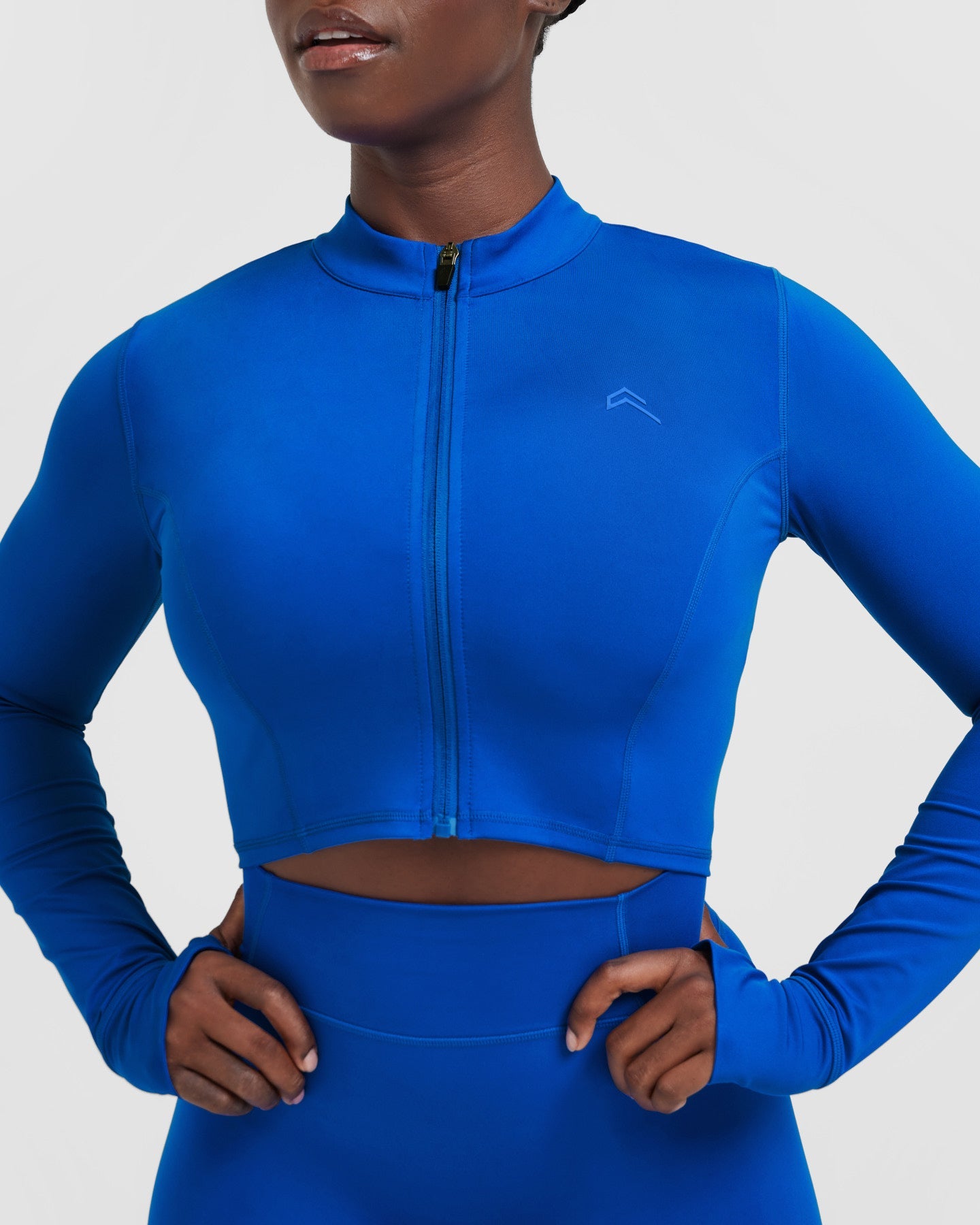 Timeless Crop Jacket in Cobalt Blue - Stylish Women's Outerwear for Fall & Spring | Perfect for Casual Outings, Office Wear & Date Nights