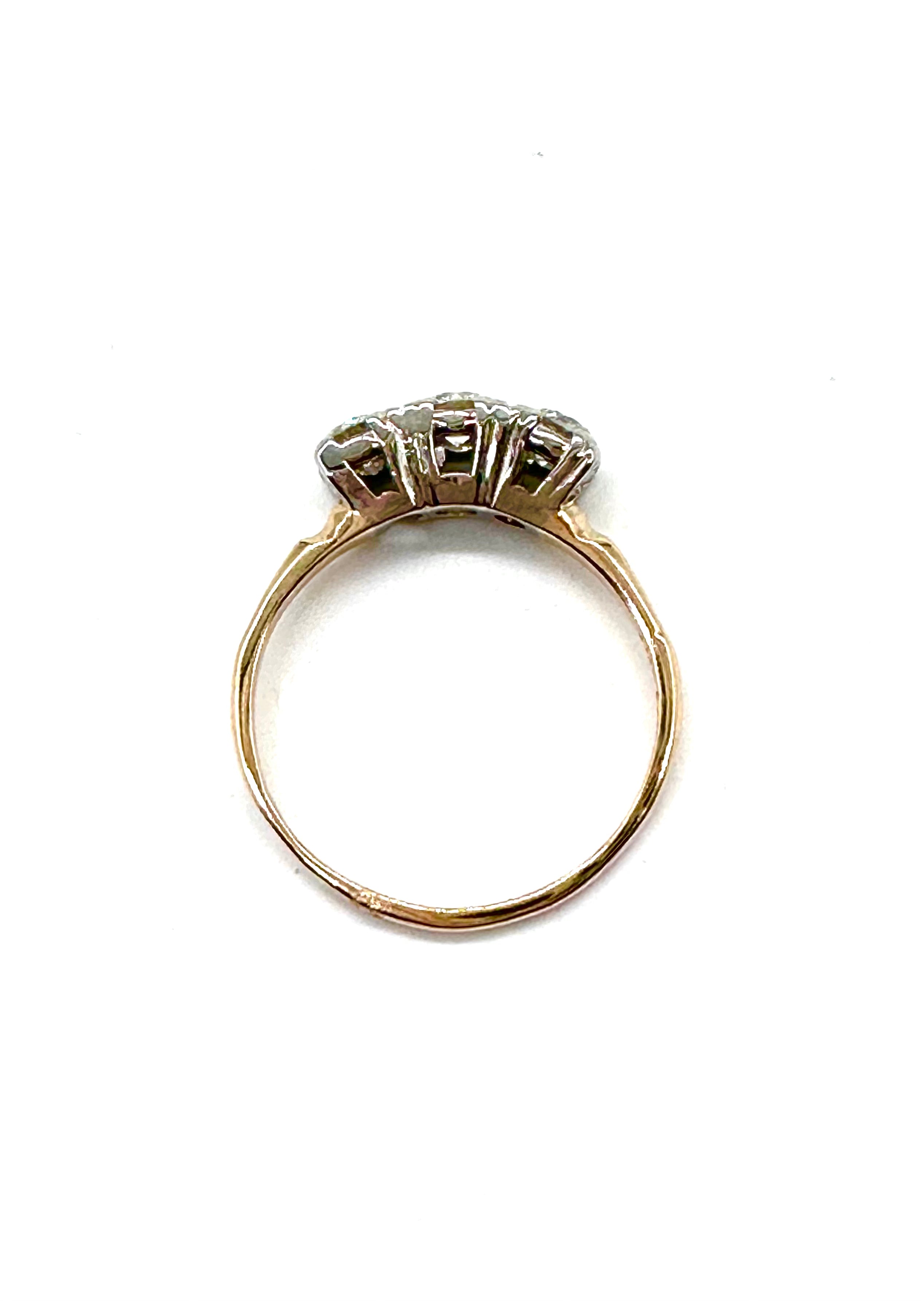 Past Present and Future Diamond Ring - Timeless Three-Stone Engagement Ring for Women | Perfect for Anniversaries, Proposals & Special Occasions