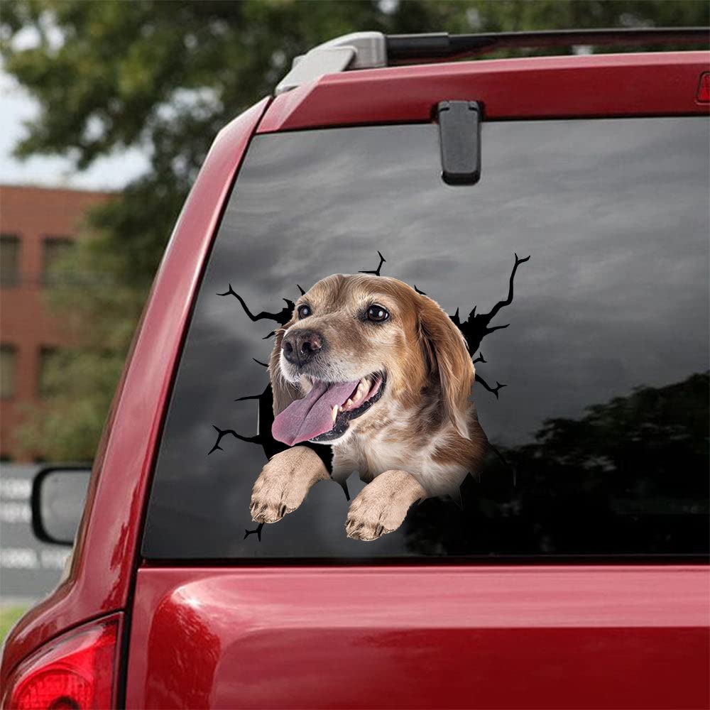 Funny Brittany Dog Car Sticker - Vinyl Decal for Dog Lovers | Car & Window Decor