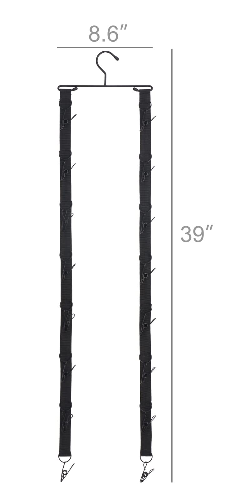 Mkono 16-Hook Baseball Cap Organizer - Space Saving Closet Storage Rack for Hats, Wall & Door Mountable - Perfect for Bedroom, Closet, Dorm Room Organization