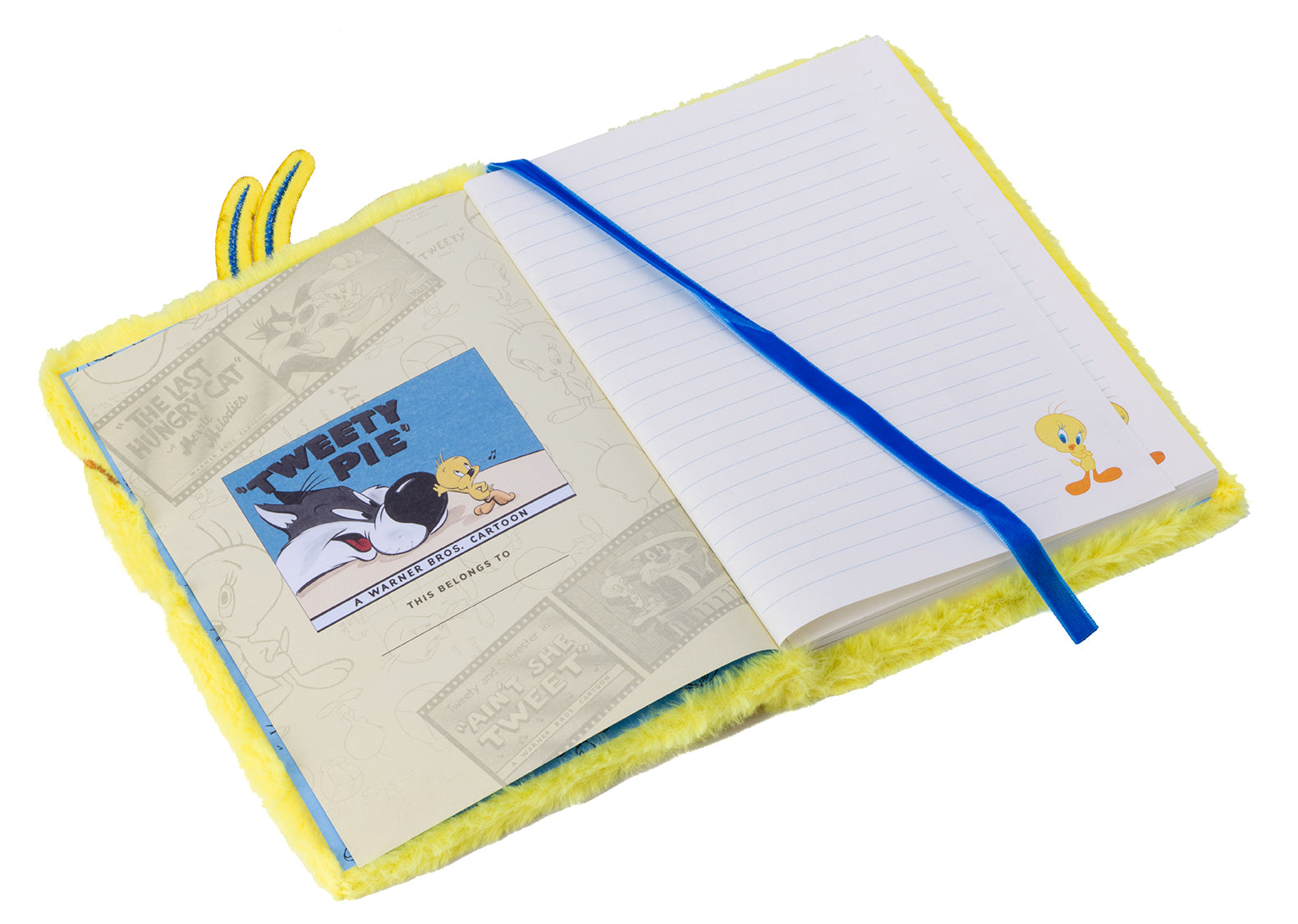 Looney Tunes Tweety Bird Plush Journal - Soft Cover Notebook for Kids & Adults - Perfect for School, Office, and Travel Use
