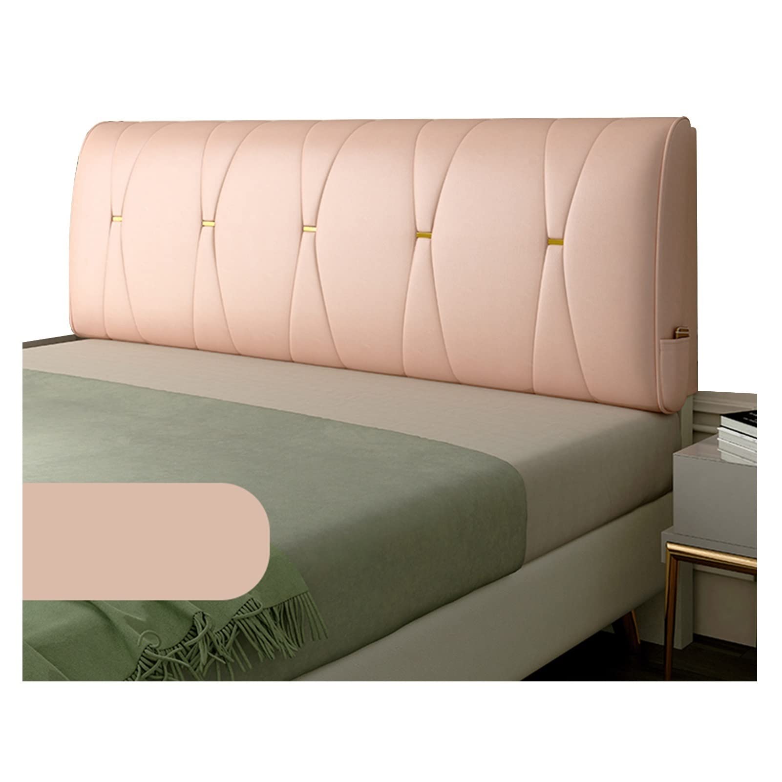 **Waterproof PU Upholstered Headboard & Bedside Cushion – Soft, Customizable Storage Design (150x60x10cm) – Perfect for Lounge, Hospital, Hotel & Home Decor**