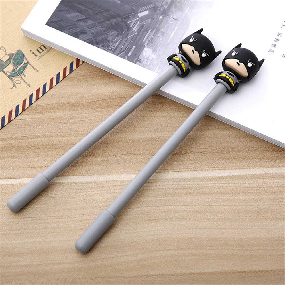 Kawaii Cartoon Character Gel Pens - 6 Pack Cute School & Office Supplies for Girls & Kids - Fun Writing Tools for Homework, Journaling & Note Taking