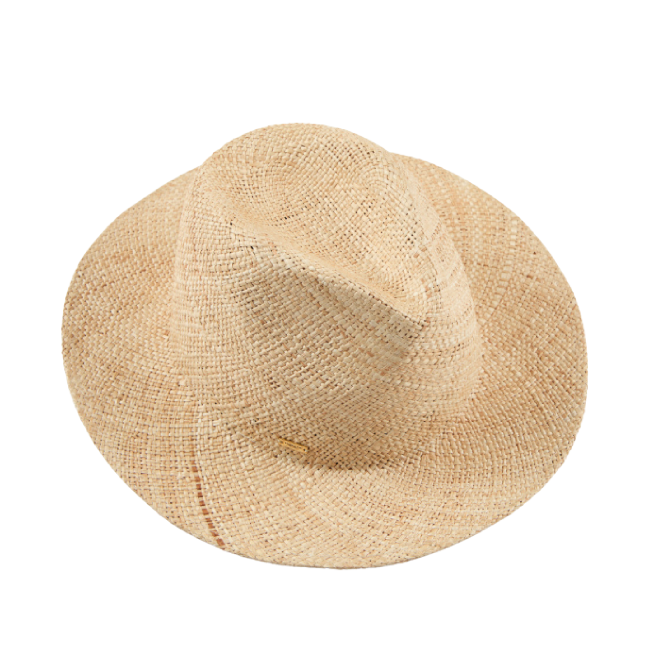 Lillian Natural Bao Fedora Hat for Women - Stylish Wide Brim Sun Hat for Outdoor, Beach, and Summer Fashion