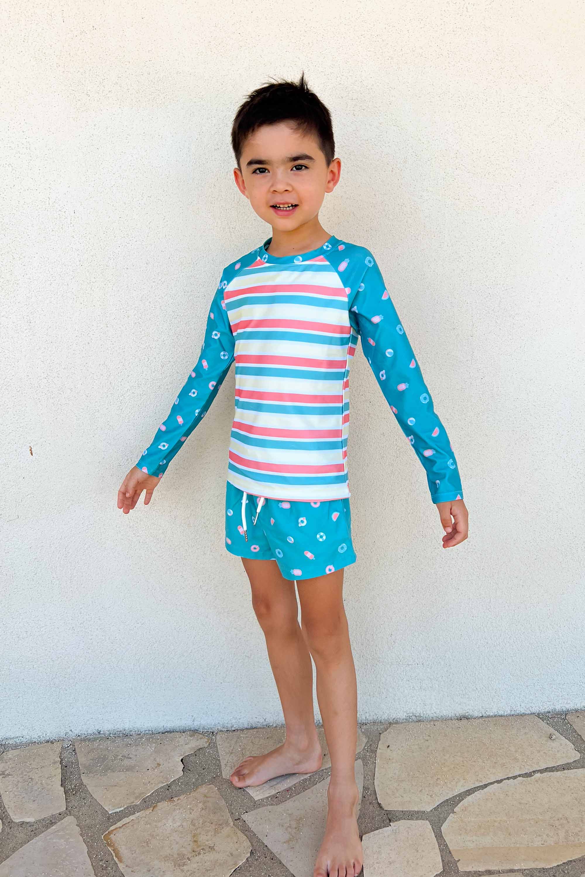 Southport Boys' Quick-Dry Swim Trunks for Swimming, Beach & Pool - Comfortable & Stylish Swimwear for Kids