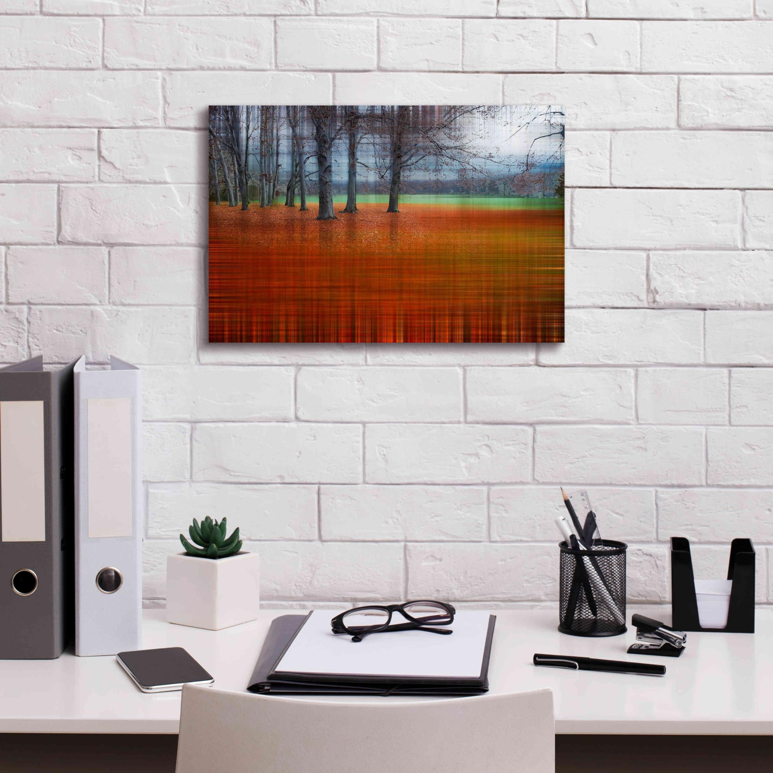 Abstract Autumn by Hannes Cmarits - Premium Giclee Canvas Wall Art Print 18x12 Inches - Modern Home Decor for Living Room, Bedroom & Office