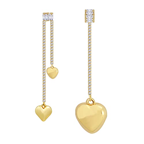 B6:gold heart earrings