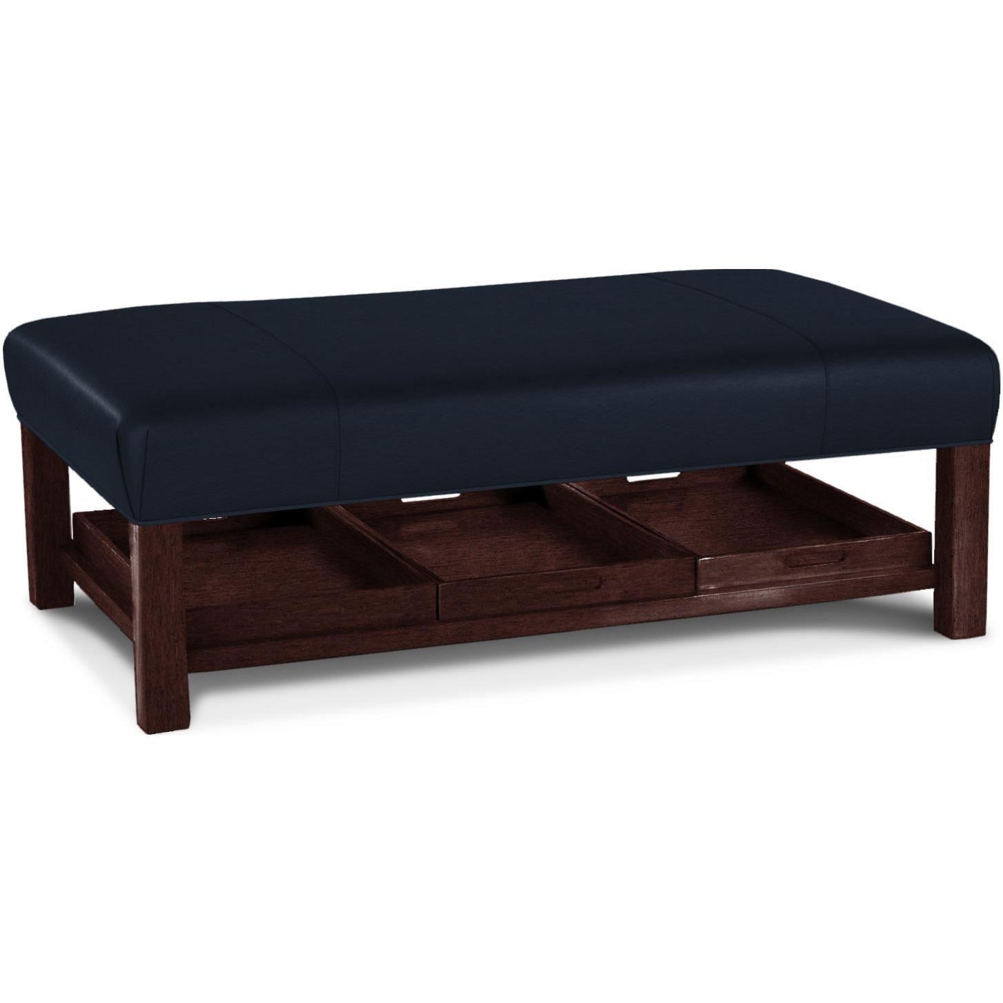 Copola Cocktail Tray Ottoman - Versatile Storage Ottoman with Removable Serving Tray, Perfect for Living Room, Bedroom, or Home Bar Decor