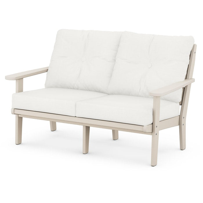 POLYWOOD Lakeside Deep Seating Loveseat - All-Weather Outdoor Furniture for Patio, Deck & Garden - Comfortable & Durable Adirondack Style Loveseat for Relaxing Outdoors