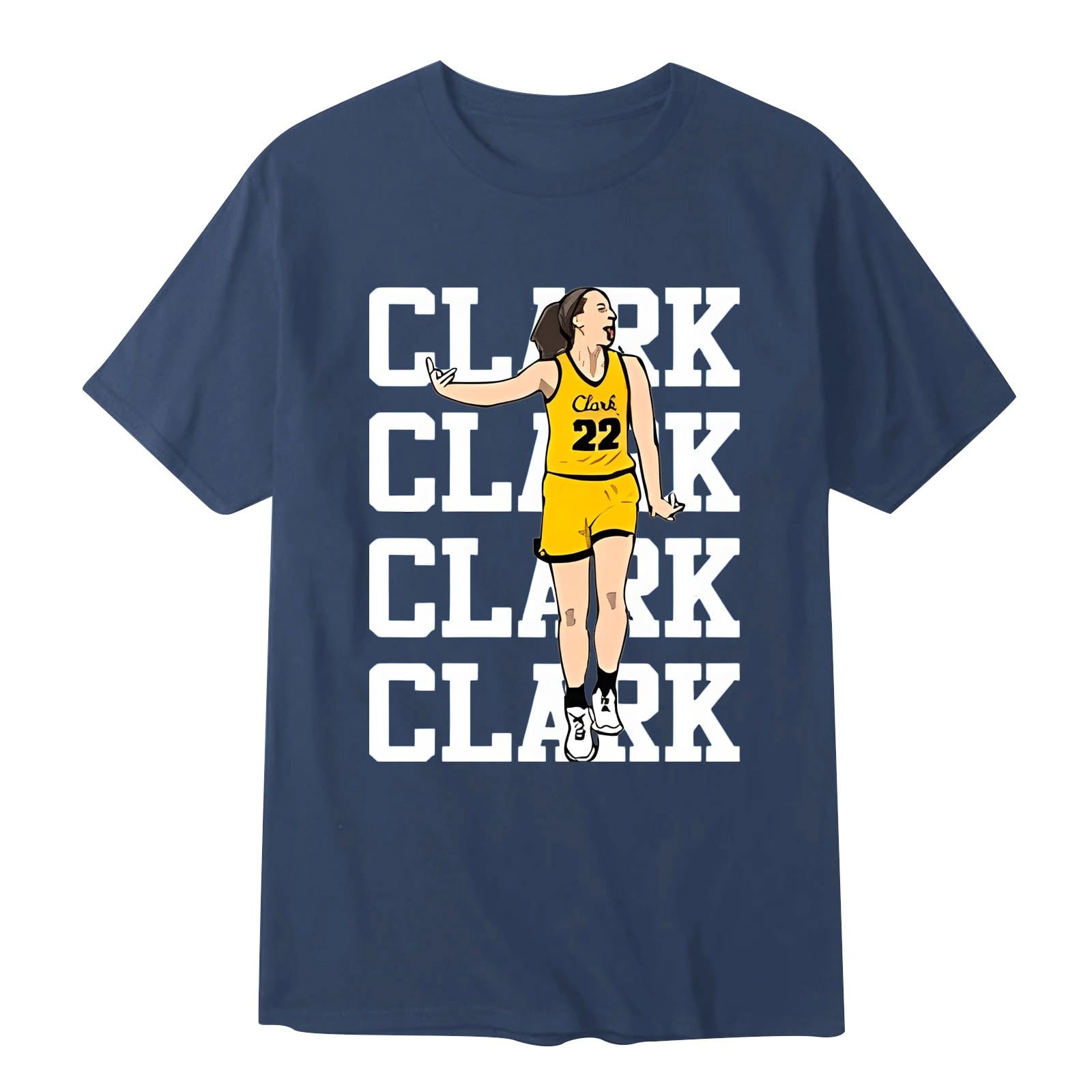 Clark Basketball Jersey - Short Sleeve Basketball T-Shirt for Men, Women & Youth - Sport Fan Gift - Perfect for Games, Training & Casual Wear