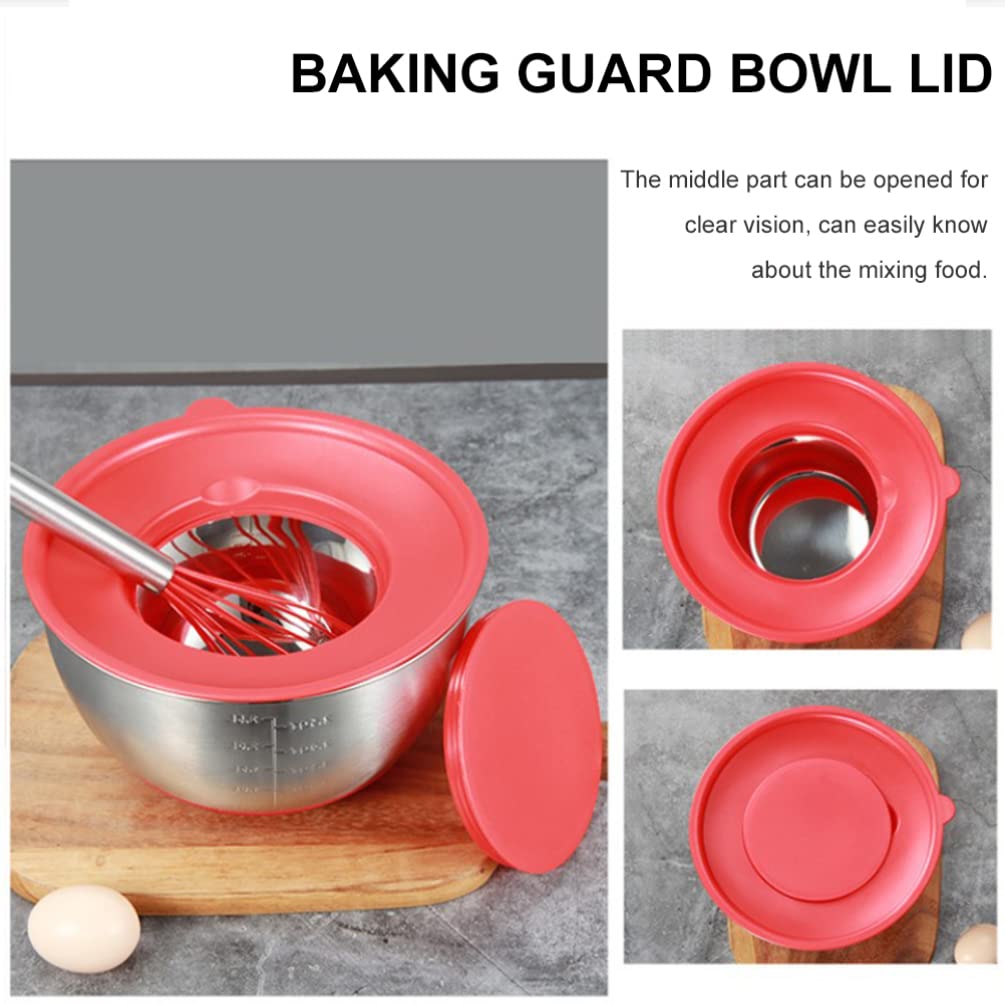 **Egg Splash Cover - Splash Proof Lid for Mixing Bowls, Egg Basin & Baking - Multi-Functional Baking Guard for Mess-Free Cooking & Baking (Perfect for Whisking Eggs, Mixing Batters & Food Prep)**