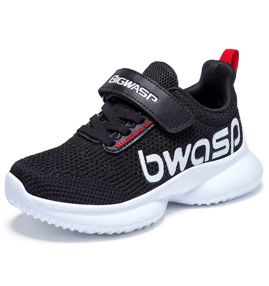 BIG WASP Kids Running Shoes - Lightweight Slip-On Sneakers for Boys & Girls - Comfortable Athletic Tennis Shoes (Toddler/Little Kid/Big Kid) - Perfect for School, Sports & Daily Play