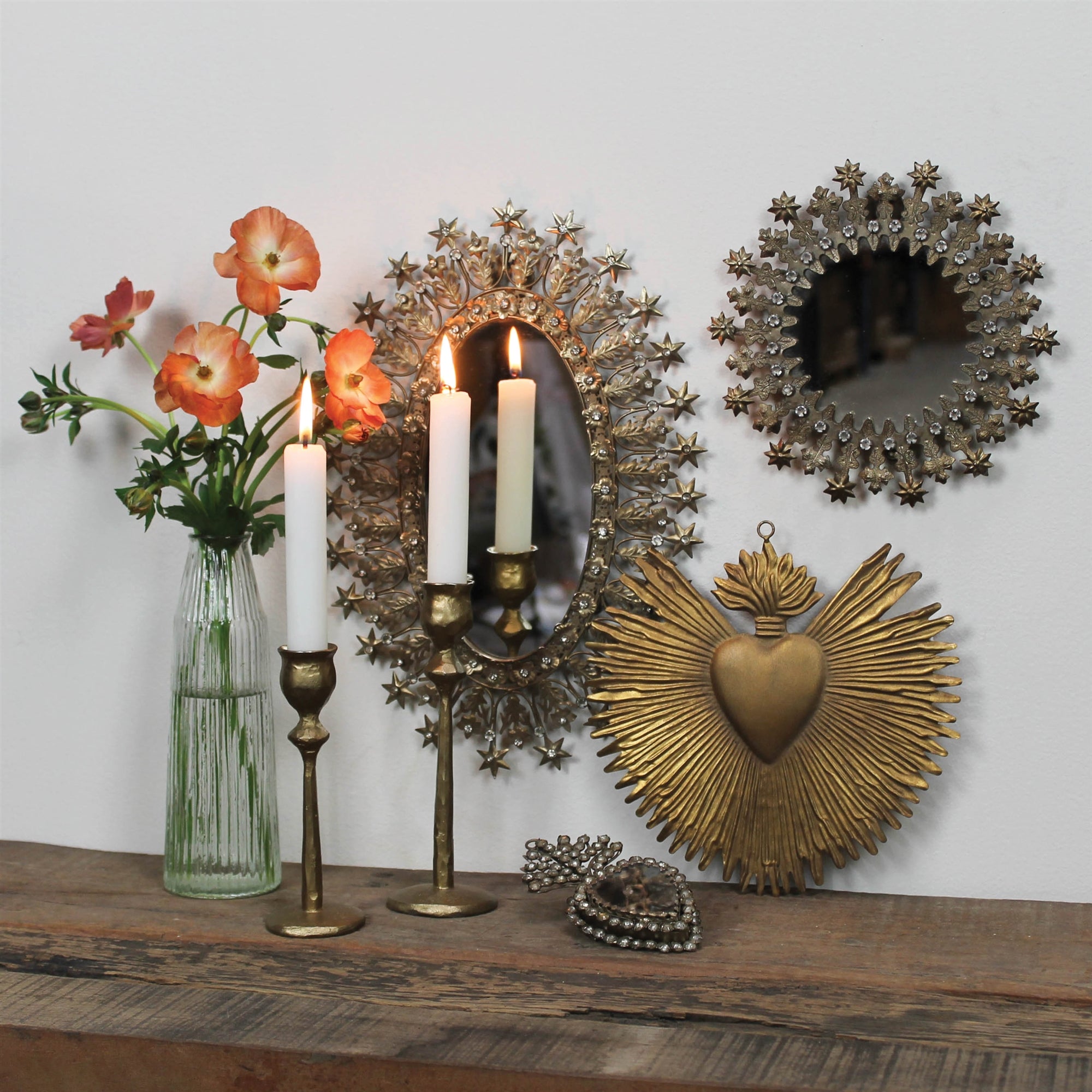 Sutro Mirror - Small Wall Mirror for Bathroom, Bedroom & Entryway | Elegant Home Decor & Functional Vanity Mirror for Makeup & Grooming