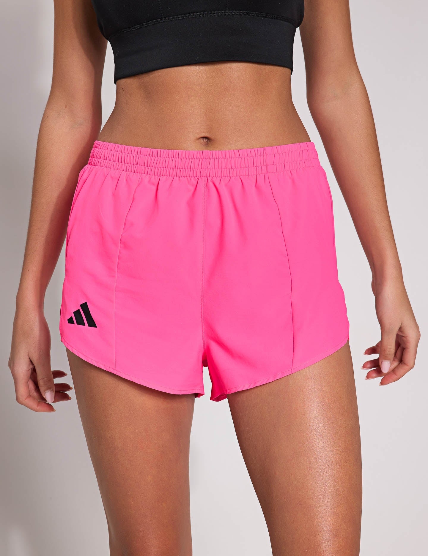 Adizero Essentials Running Shorts for Women - Lightweight, Breathable & Comfortable - Lucid Pink - Perfect for Jogging, Gym Workouts & Outdoor Sports