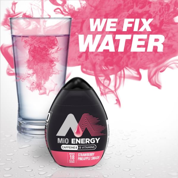 Mio Sugar Free Liquid Water Enhancer - 1.62 fl oz (3 Pack) | Berry Energize Flavor with Caffeine & Vitamins | Hydration Boost for Workouts, Office & Travel | Electrolyte Drink Mix Alternative | Ships in Aromatik™ Protective Packaging
