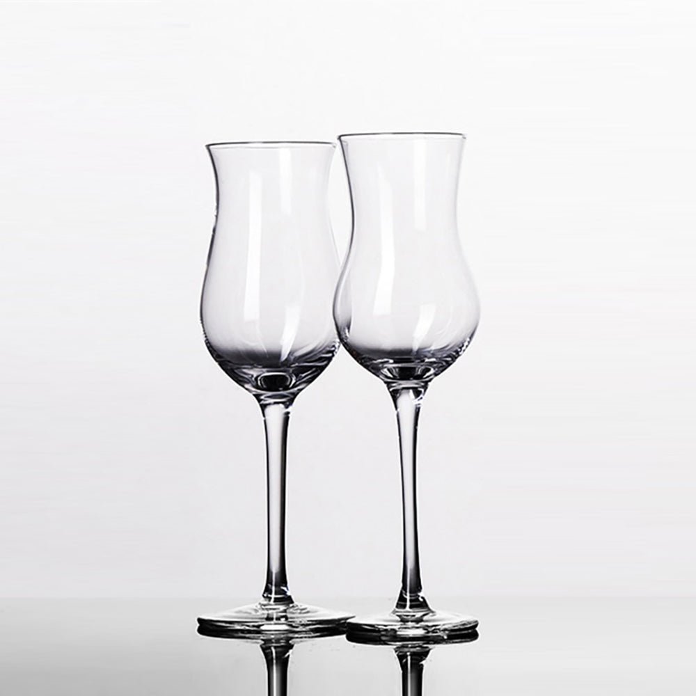 Lerato Tulip Flute Glasses Set of 2 - Elegant Crystal Champagne Flutes for Wedding, Party & Romantic Dinners - Perfect for Sparkling Wine & Cocktails
