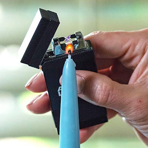 Premium Atomic Lighter - Windproof USB Rechargeable Metal Lighter for Outdoor Camping, Hiking, BBQ & Survival Gear (Ideal for Travel, Emergency & Everyday Use)