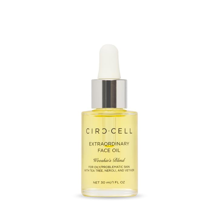 CIRCCELL - WOOSHIE'S BLEND - Organic Face Oil for Oily & Acne-Prone Skin | Hydrating & Balancing Treatment for Breakouts & Shine Control | Perfect for Daily Skincare Routine & Nighttime Use