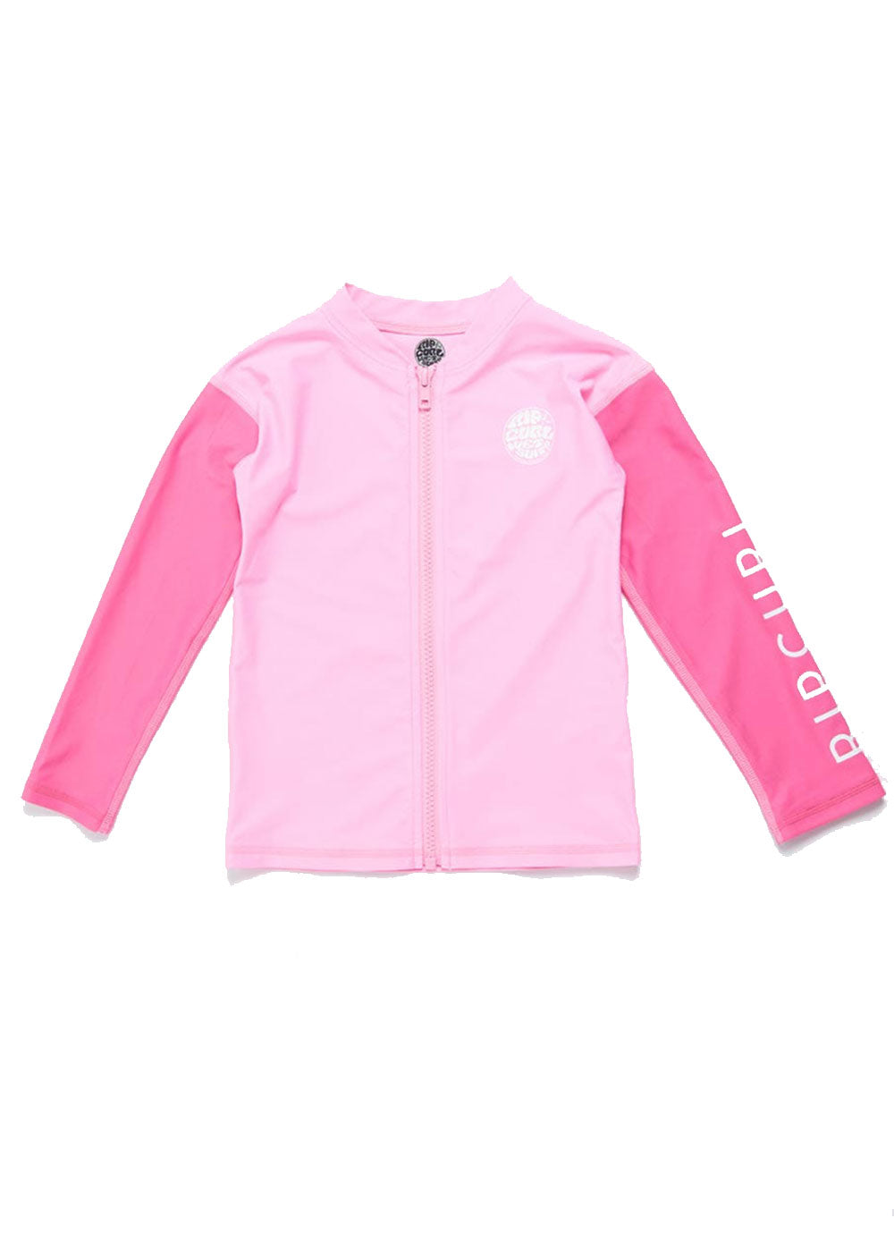 Rip Curl Groms Long Sleeve Front Zip Rash Guard for Kids - UPF 50+ Sun Protection Swim Shirt for Surfing, Swimming & Beach Activities