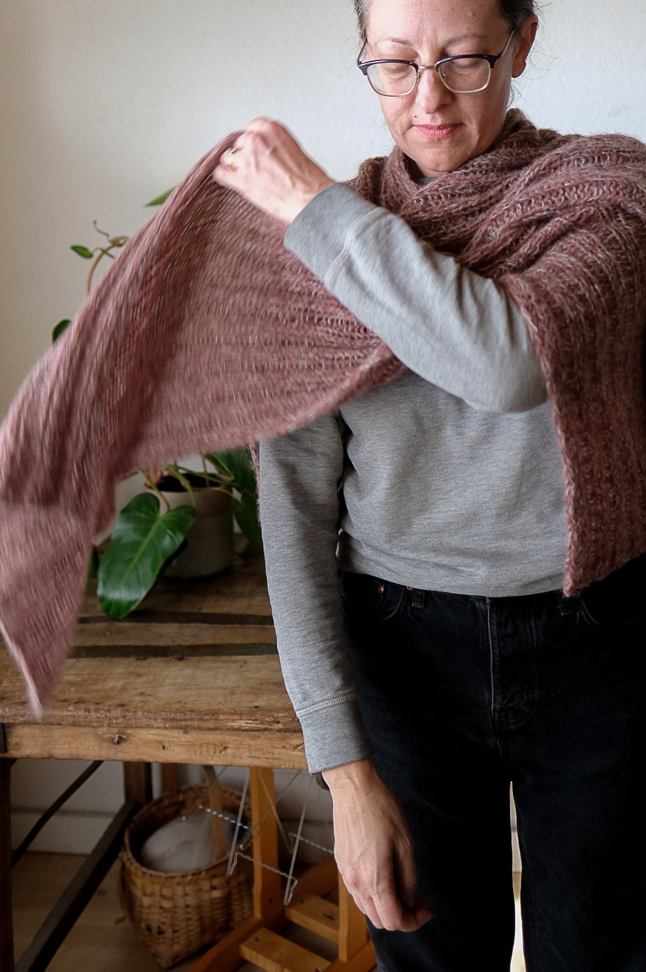 AVFKW x Cocoknits Foggy Morning Wrap - Cozy Knitted Shawl for Women | Perfect for Fall & Winter Fashion, Outdoor Activities & Relaxing at Home