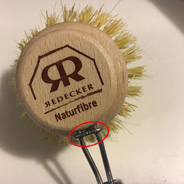 Wooden Dish Brush with Replaceable Bristles - Eco-Friendly Kitchen Cleaning Tool for Dishes, Pots, and Pans
