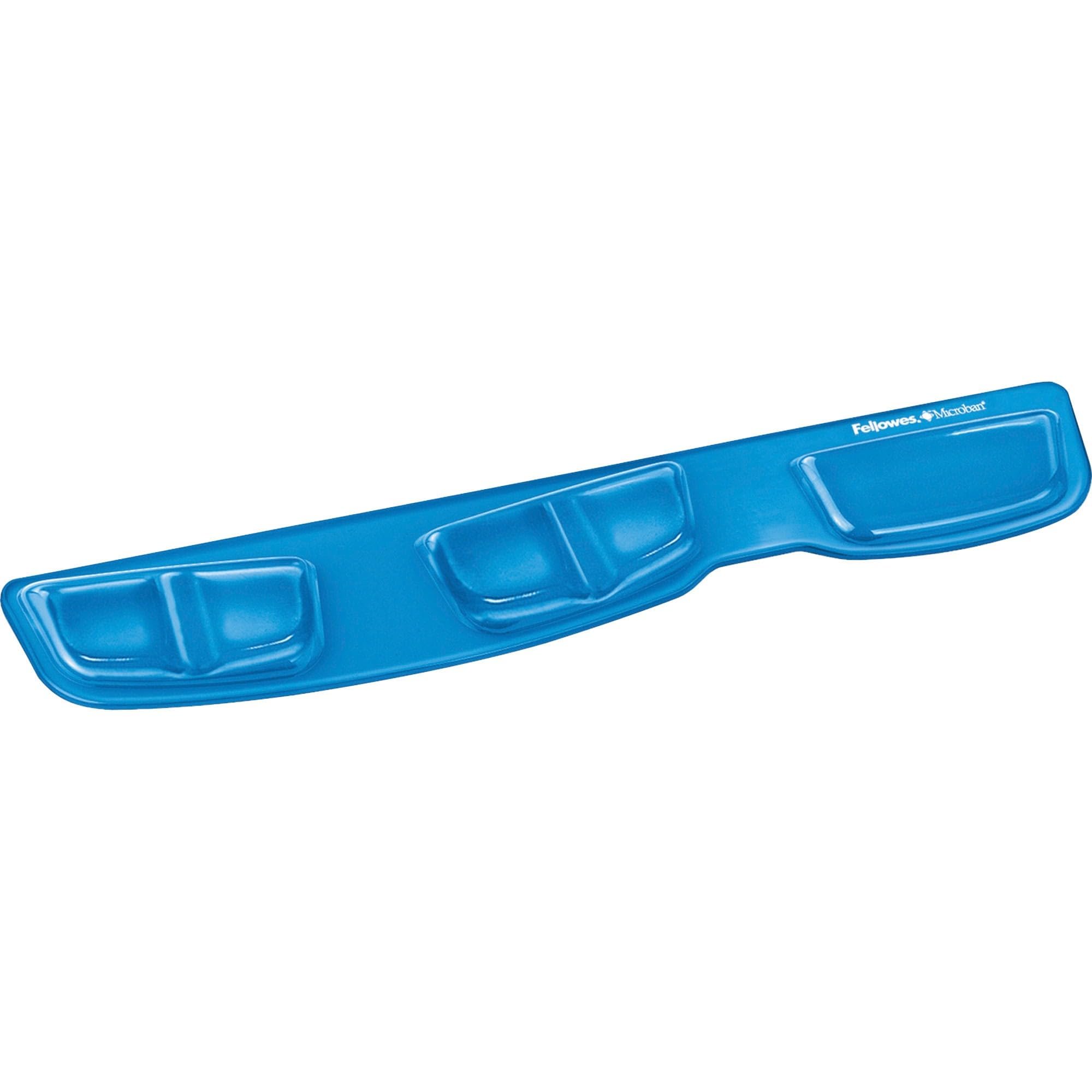 Ergonomic Keyboard Palm Rest with Wrist Support Cushion - Comfortable Typing Wrist Pad for Office & Gaming - Blue - Perfect for Computer Workstations, Home Offices & Long Typing Sessions