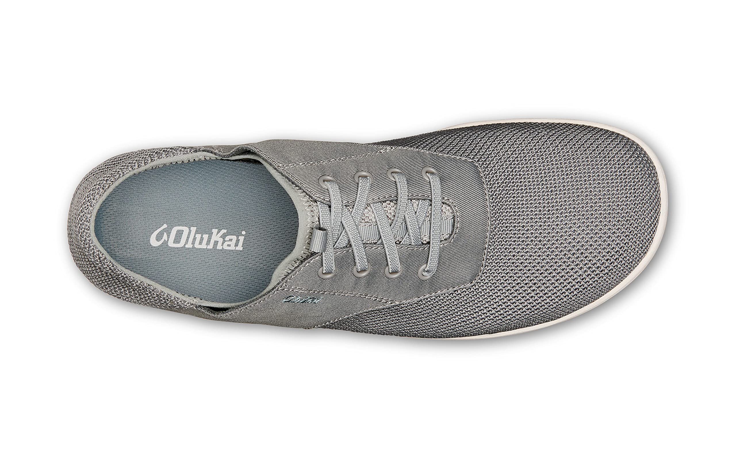 OLUKAI Nohea Moku Men's Comfortable Sneakers - Breathable Mesh All-Day Walking Shoes with No-Tie Laces & Durable All-Weather Rubber Soles | Perfect for Travel, Work, and Casual Wear