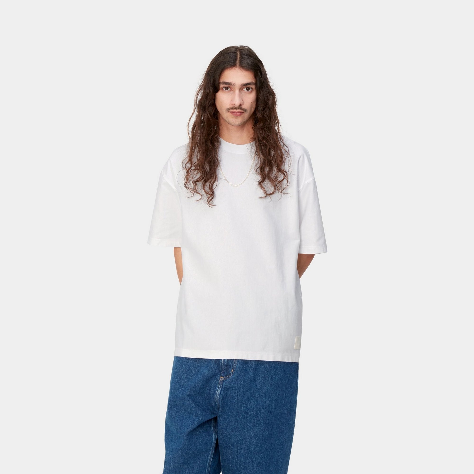 Dawson Men's Classic White T-Shirt - Soft Cotton Crew Neck Tee for Casual Wear, Gym & Everyday Outfits