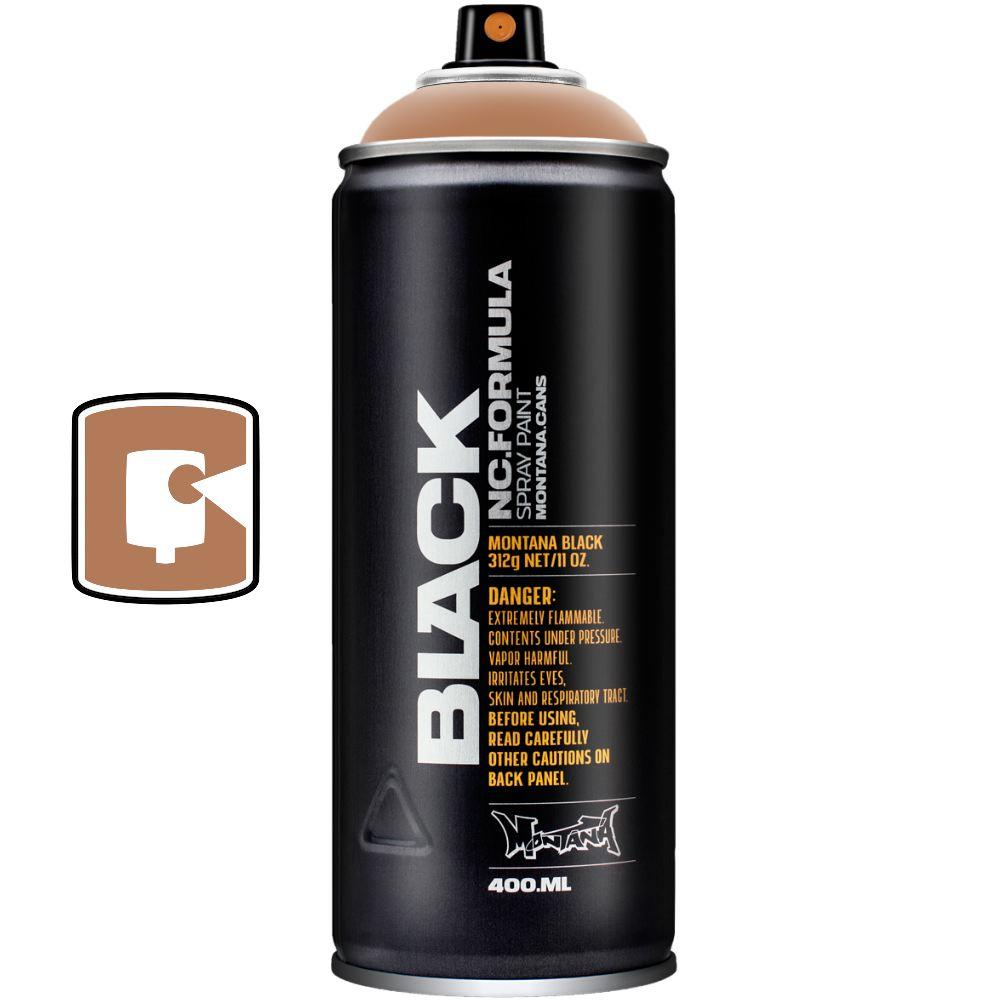 Montana Black 400ML Chocolate Spray Paint - Premium Matte Finish for Graffiti, DIY Projects & Metal Art