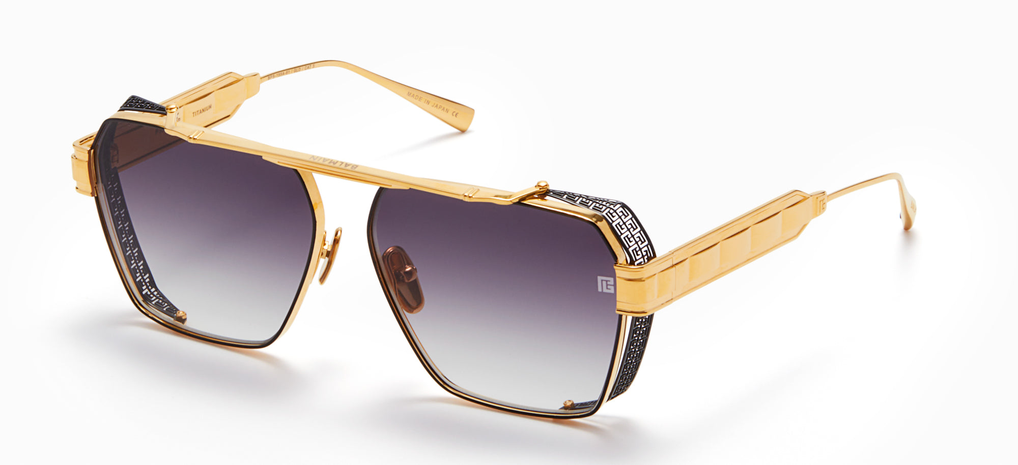 Yellow Gold-Black Enamel/Dark Grey to Light Grey