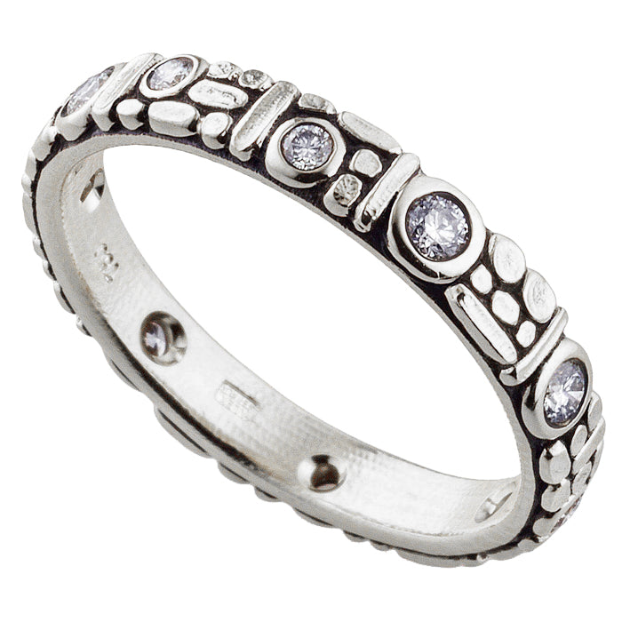 Alex Sepkus Mosaic Ring - 14K Gold & Diamond Statement Jewelry for Women, Elegant Handmade Ring for Special Occasions, Weddings & Evening Events