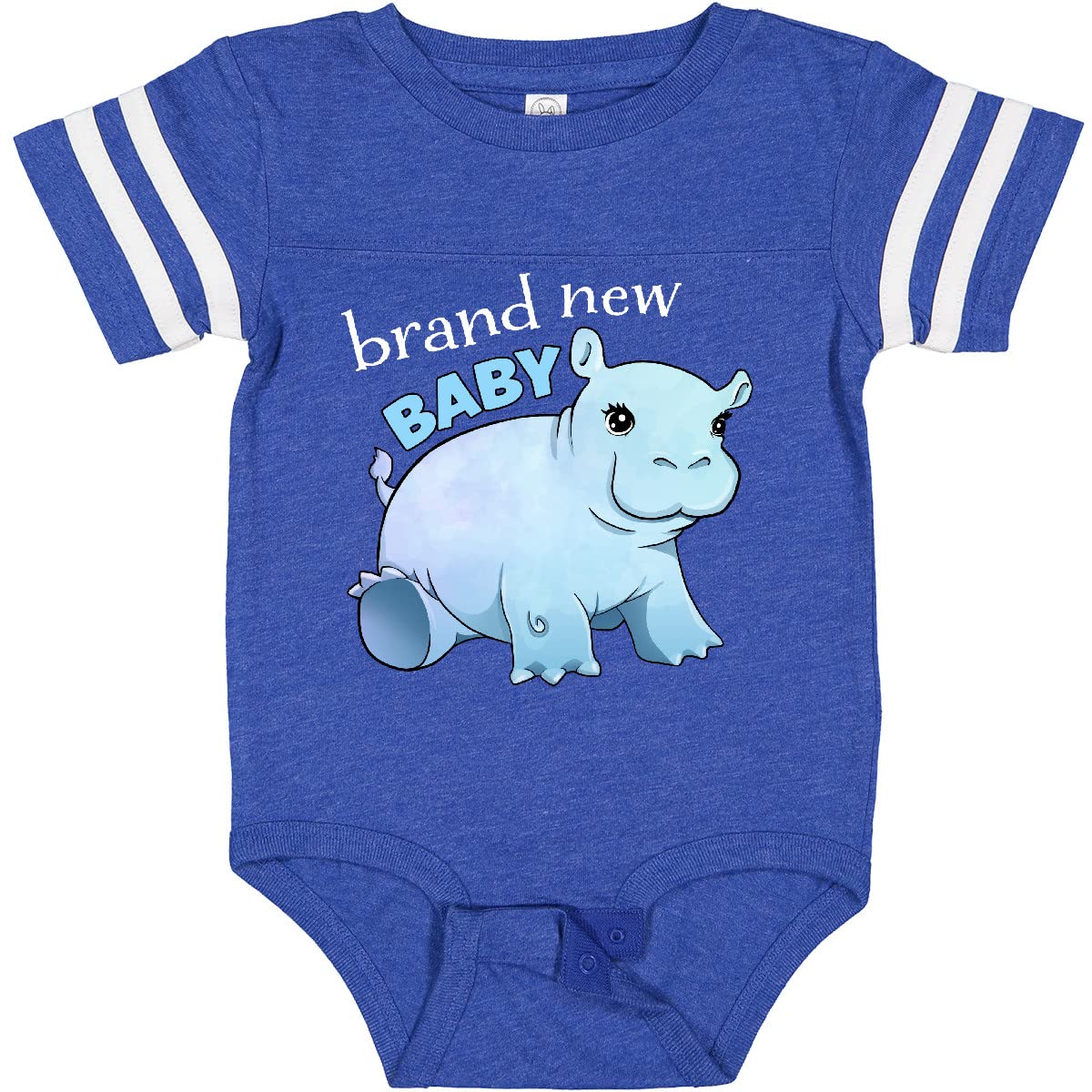 Inktastic Cute Baby Hippo Bodysuit - Soft Cotton Onesie for Newborns & Infants - Perfect for Playtime, Photo Shoots & Everyday Wear
